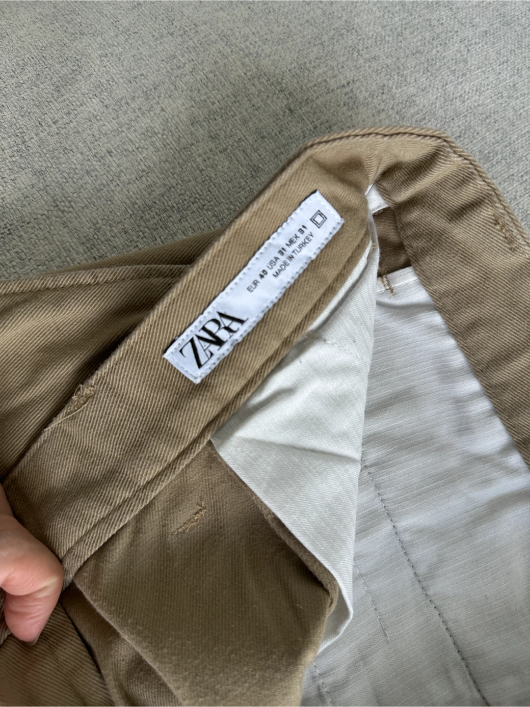 Zara Tan Pleated Trousers - EUR 48 / US 31 - photo 2