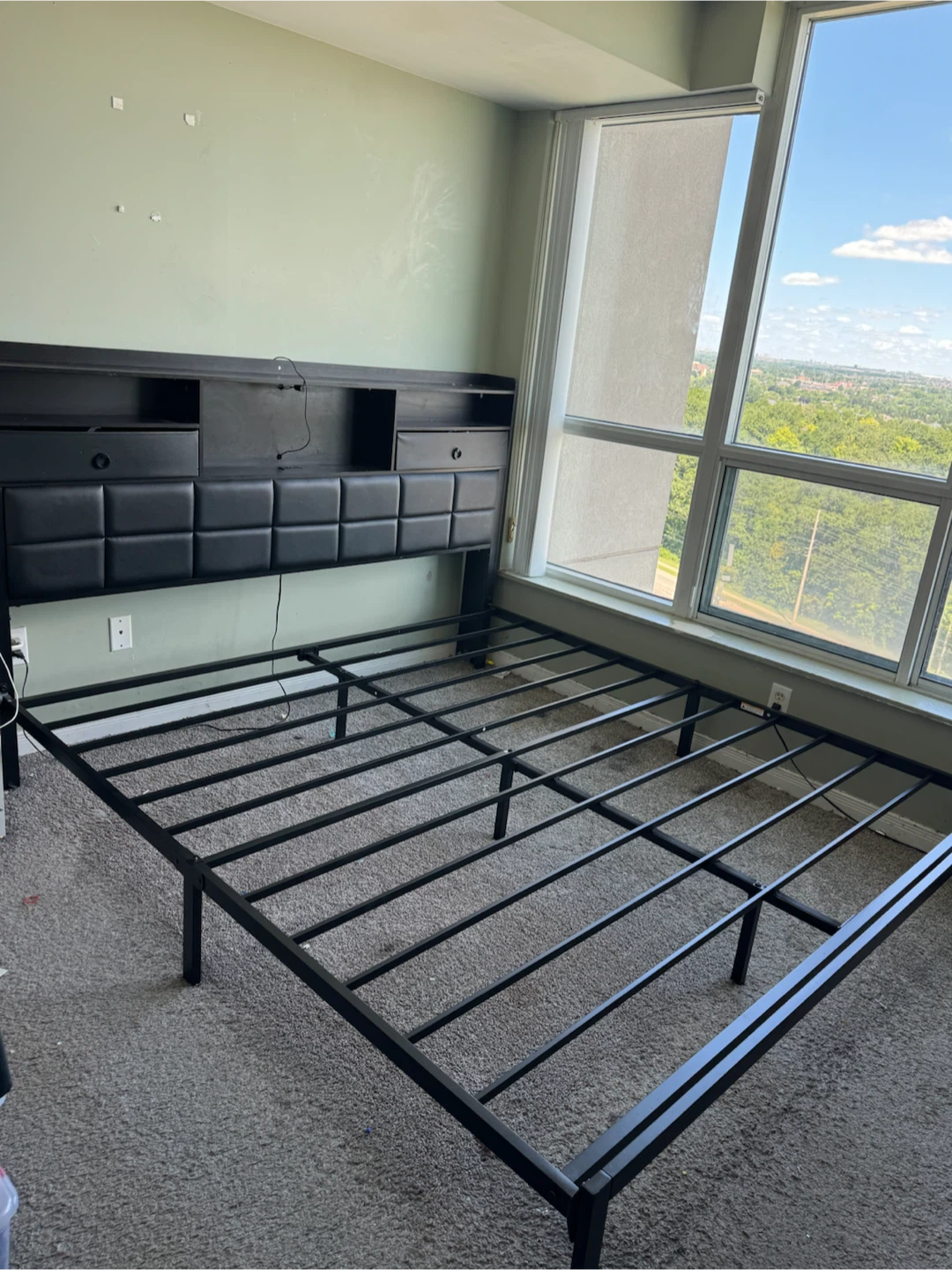 Black king-sized Bed Frame