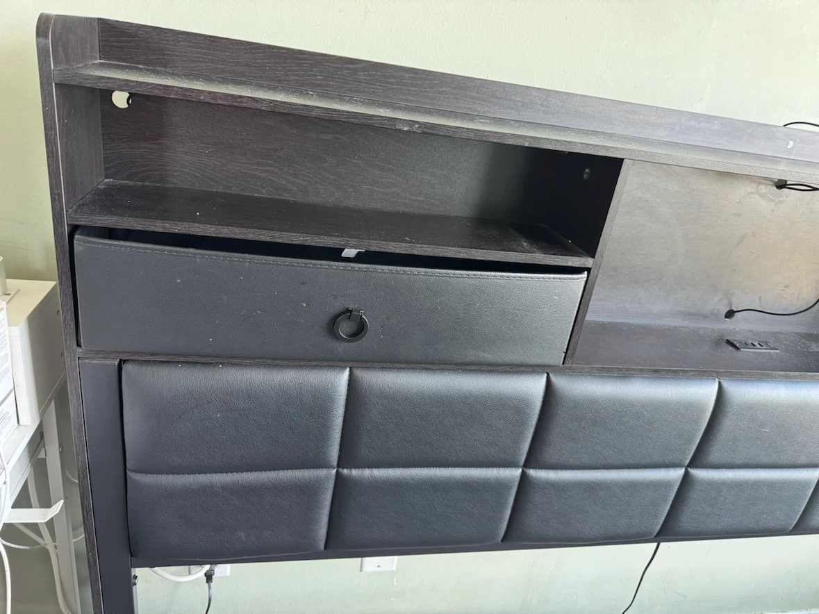Black king-sized Bed Frame - photo 4