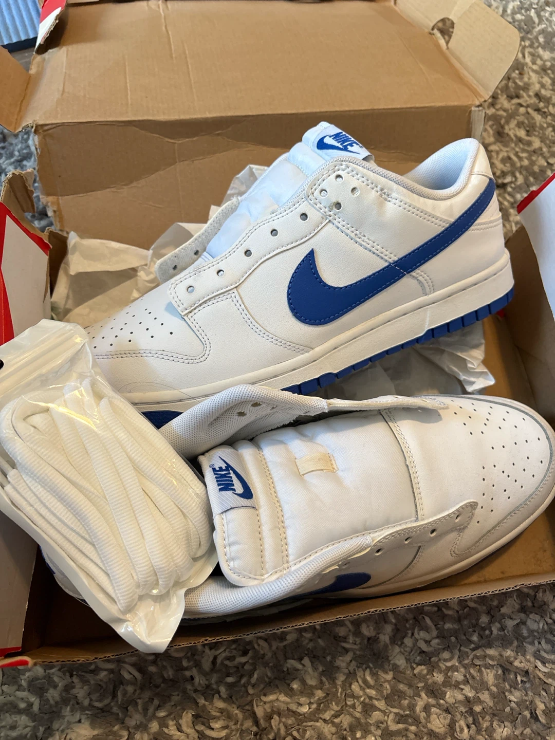 Nike Dunk Low White Royal Blue