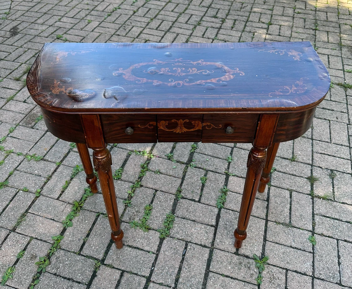 Antique Console Table with Drawers