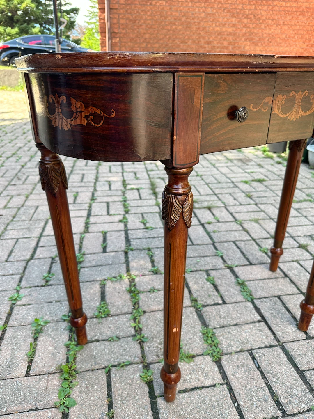 Antique Console Table with Drawers - photo 3