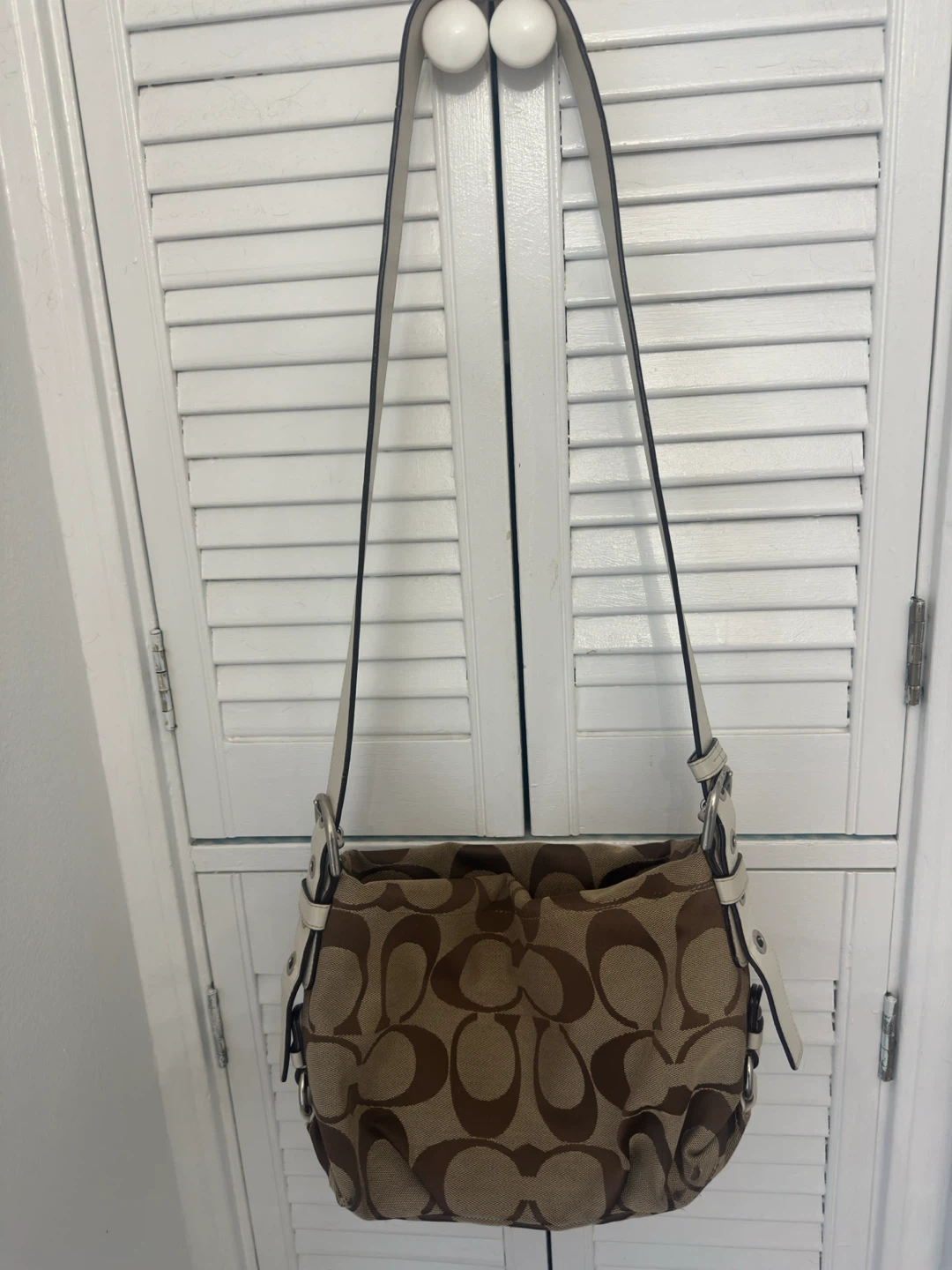 Coach Signature C Monogram Shoulder Bag