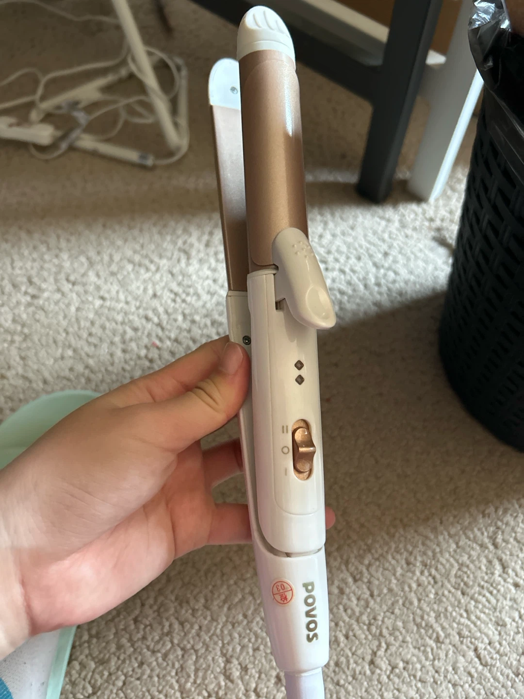 White and Gold Hair Curler - photo 2