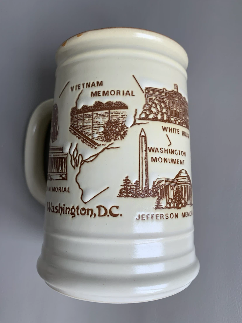 “ Ceramic Beer Mug w/ Representation of Historical Monuments ! - photo 5