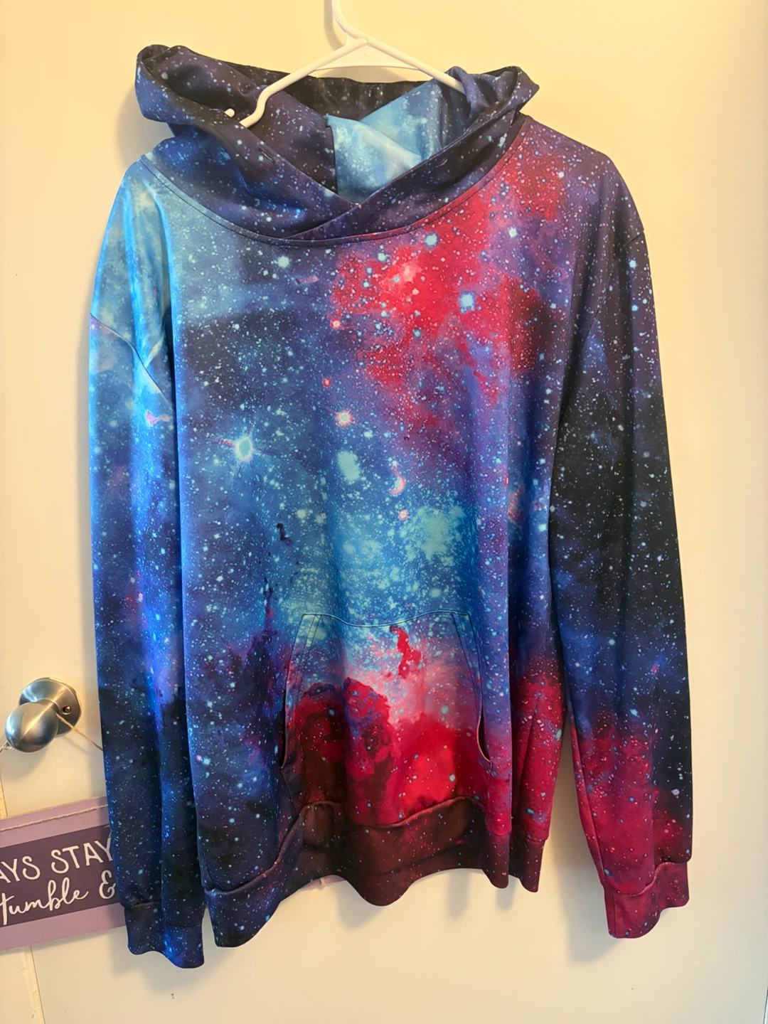 Galaxy Print Hoodie XL