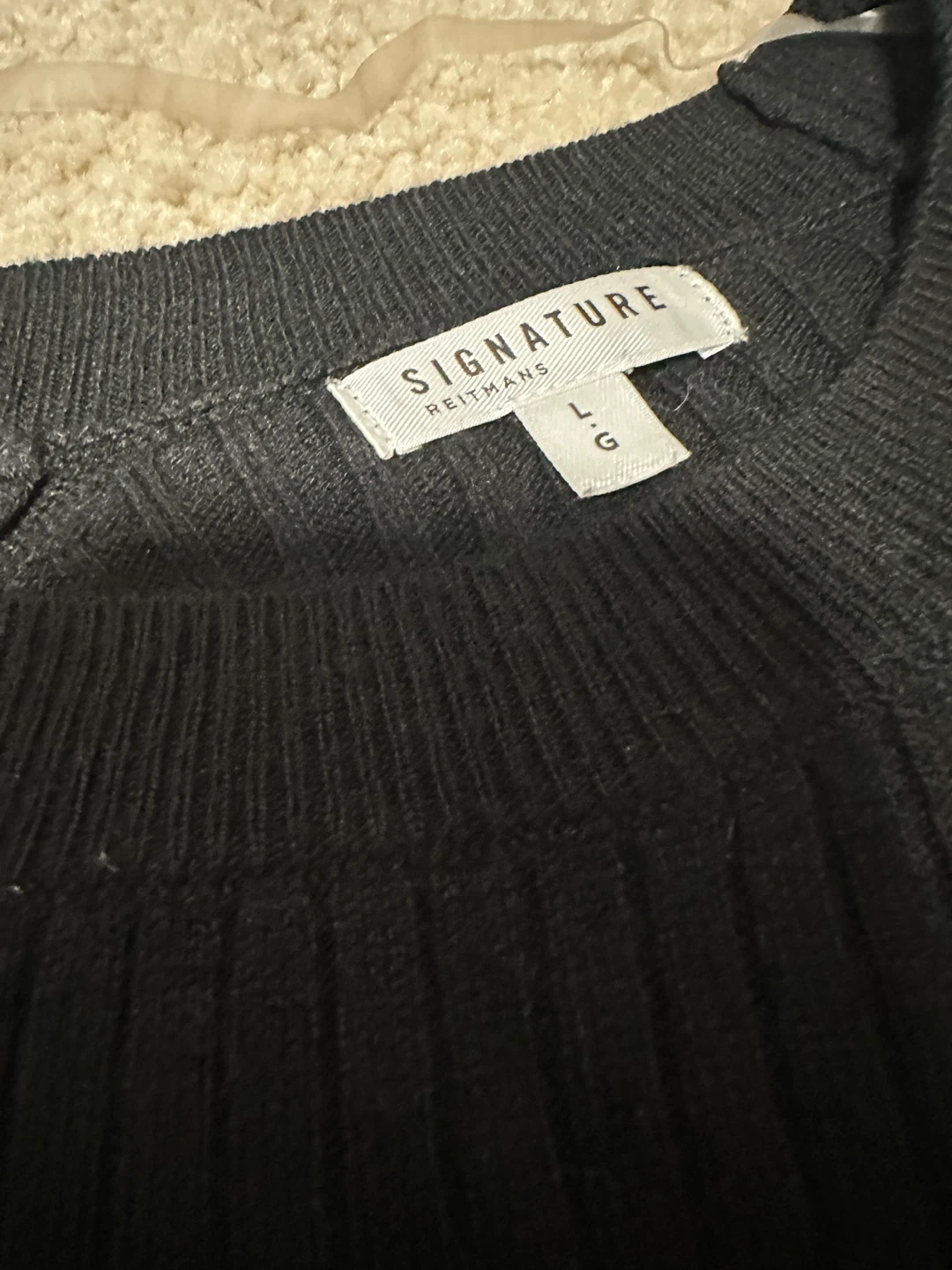 SIGNATURE by Reitmans Black Ribbed Knit Dress - photo 2