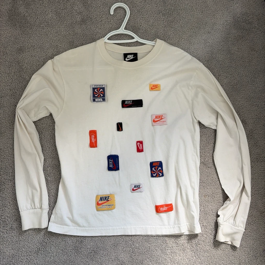 Nike Long Sleeve T-Shirt - Cream XS