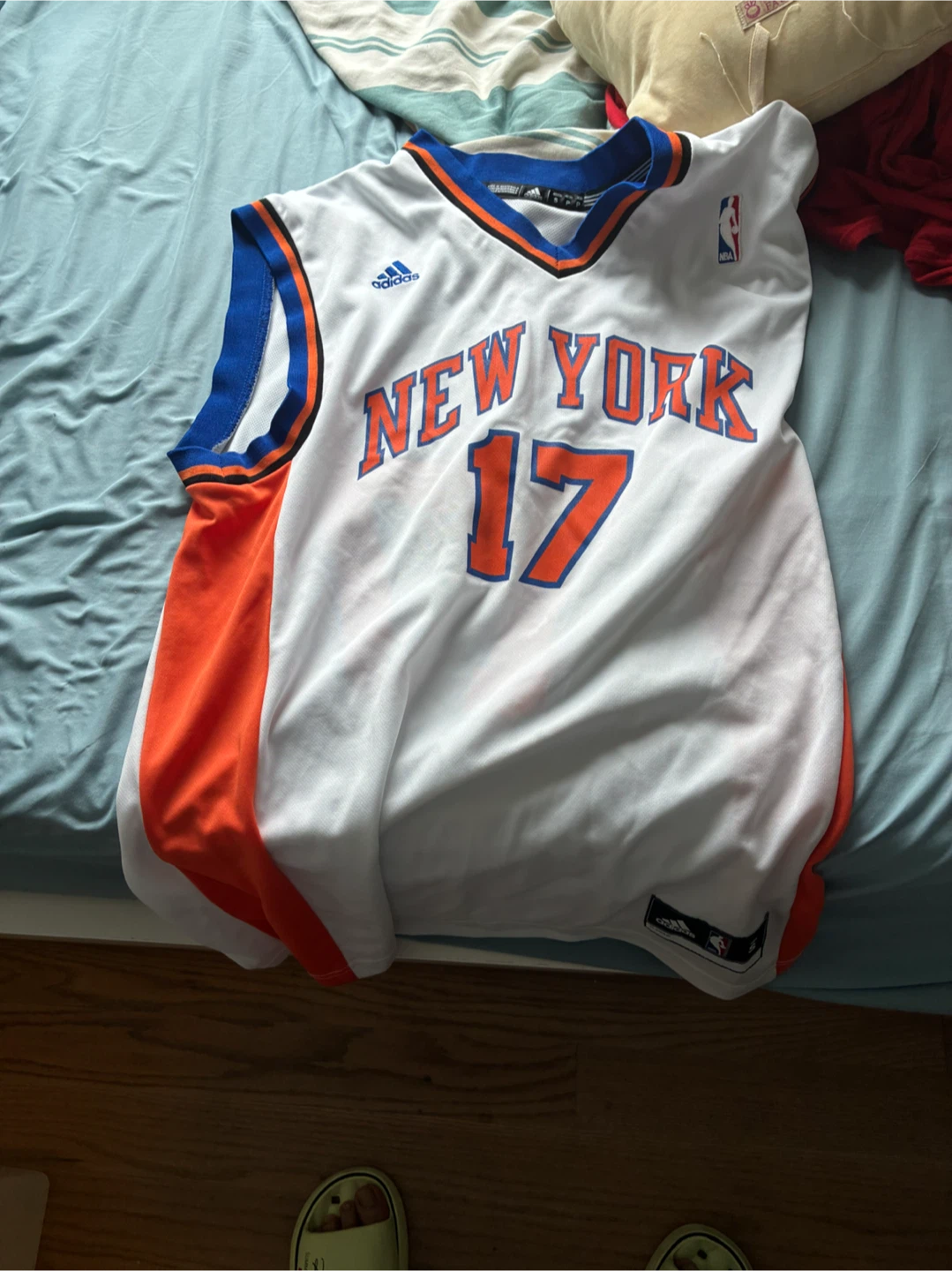 Adidas New York Knicks Jeremy Lin Basketball Jersey - photo 2