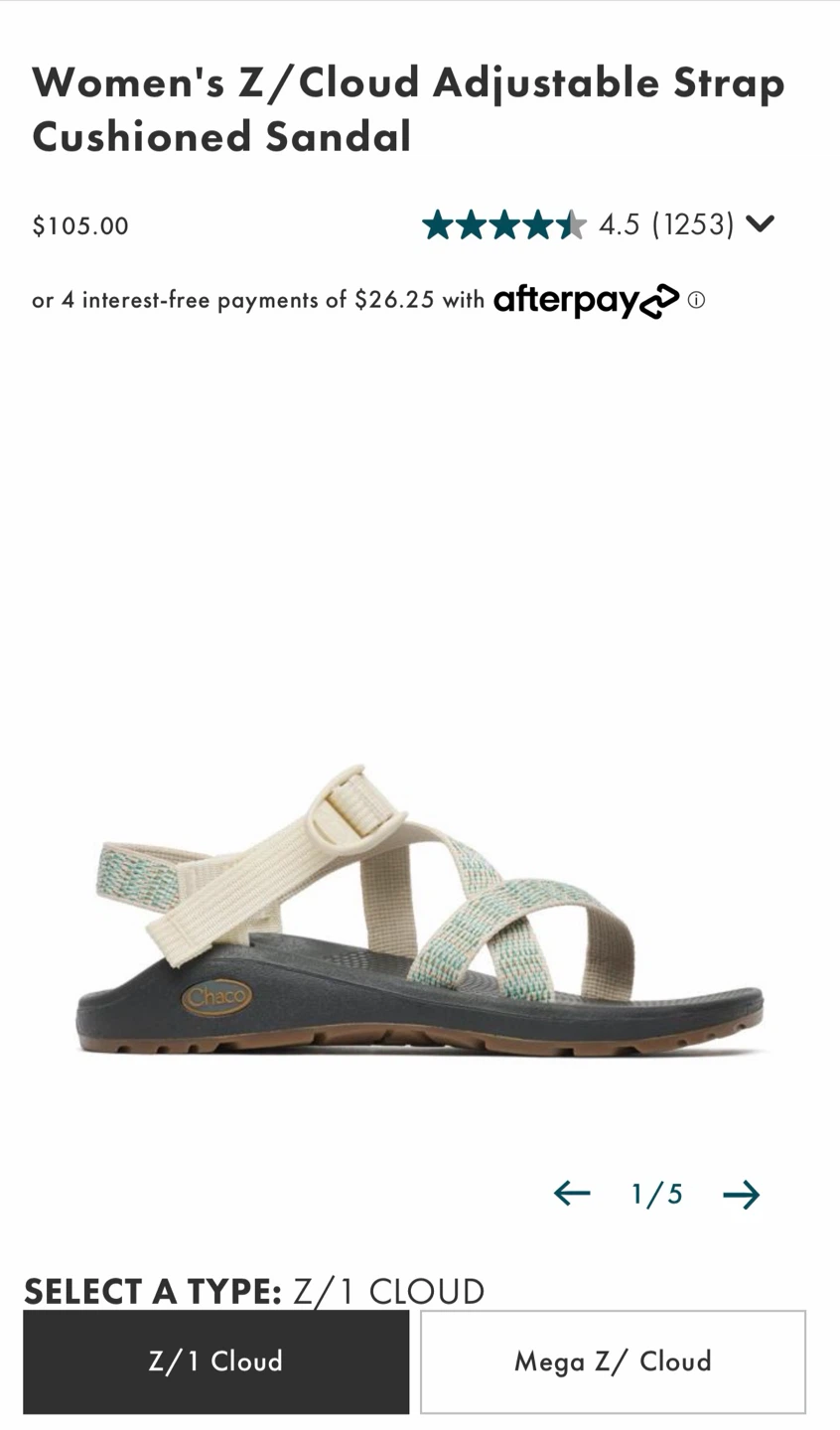 Chaco Z/Cloud Adjustable Strap Sandals - photo 4