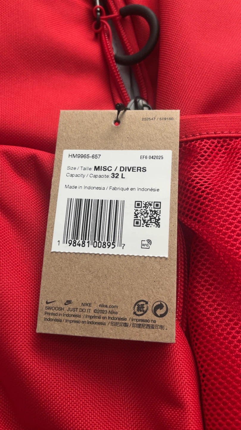 Nike Elite Backpack - Red - photo 3