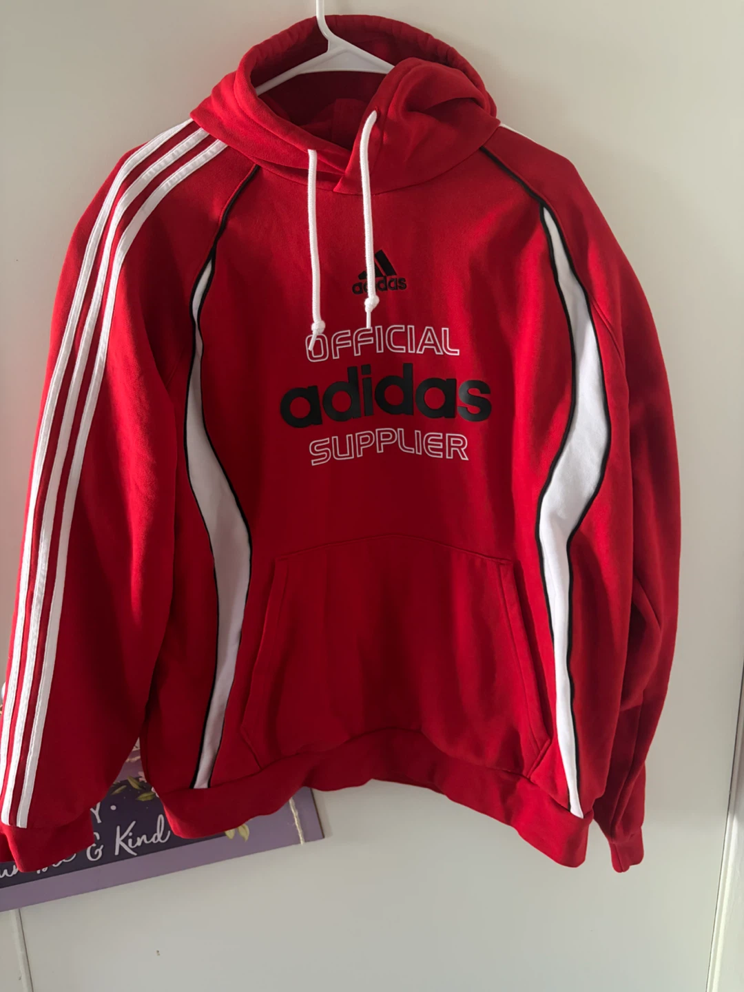 Mens Adidas Official Supplier Hoodie