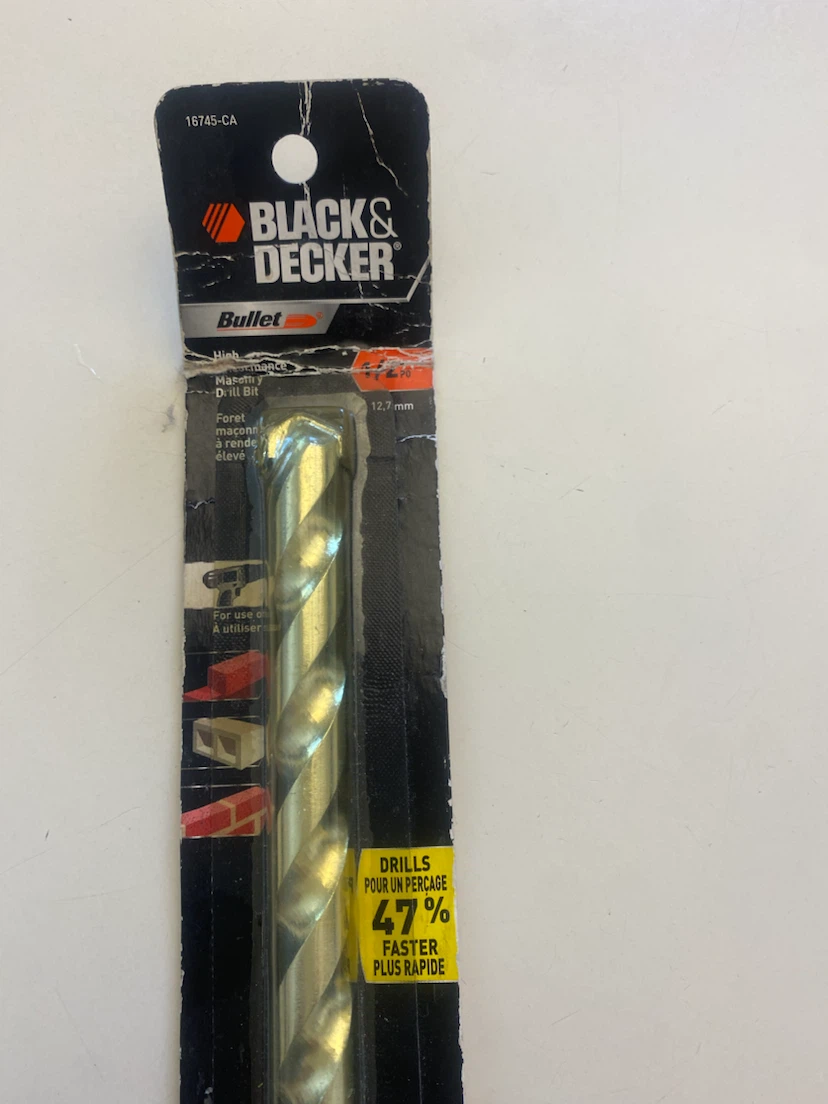 Black & Decker Bullet Masonry Drill Bit - photo 2
