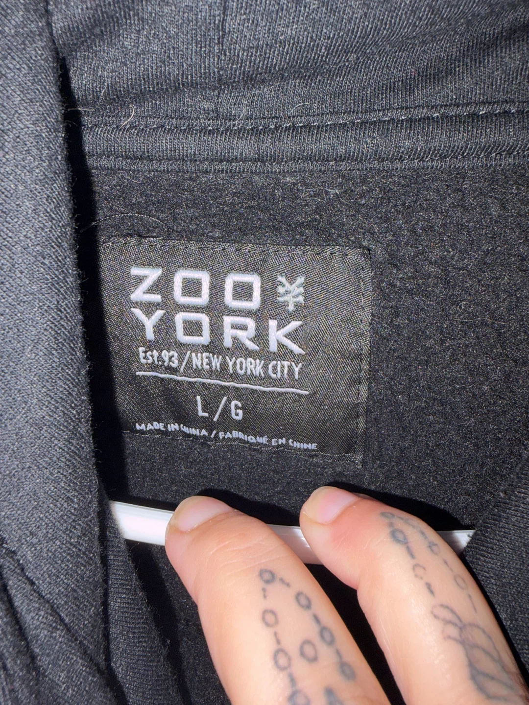 Mens Zoo York Black Hoodie - photo 2