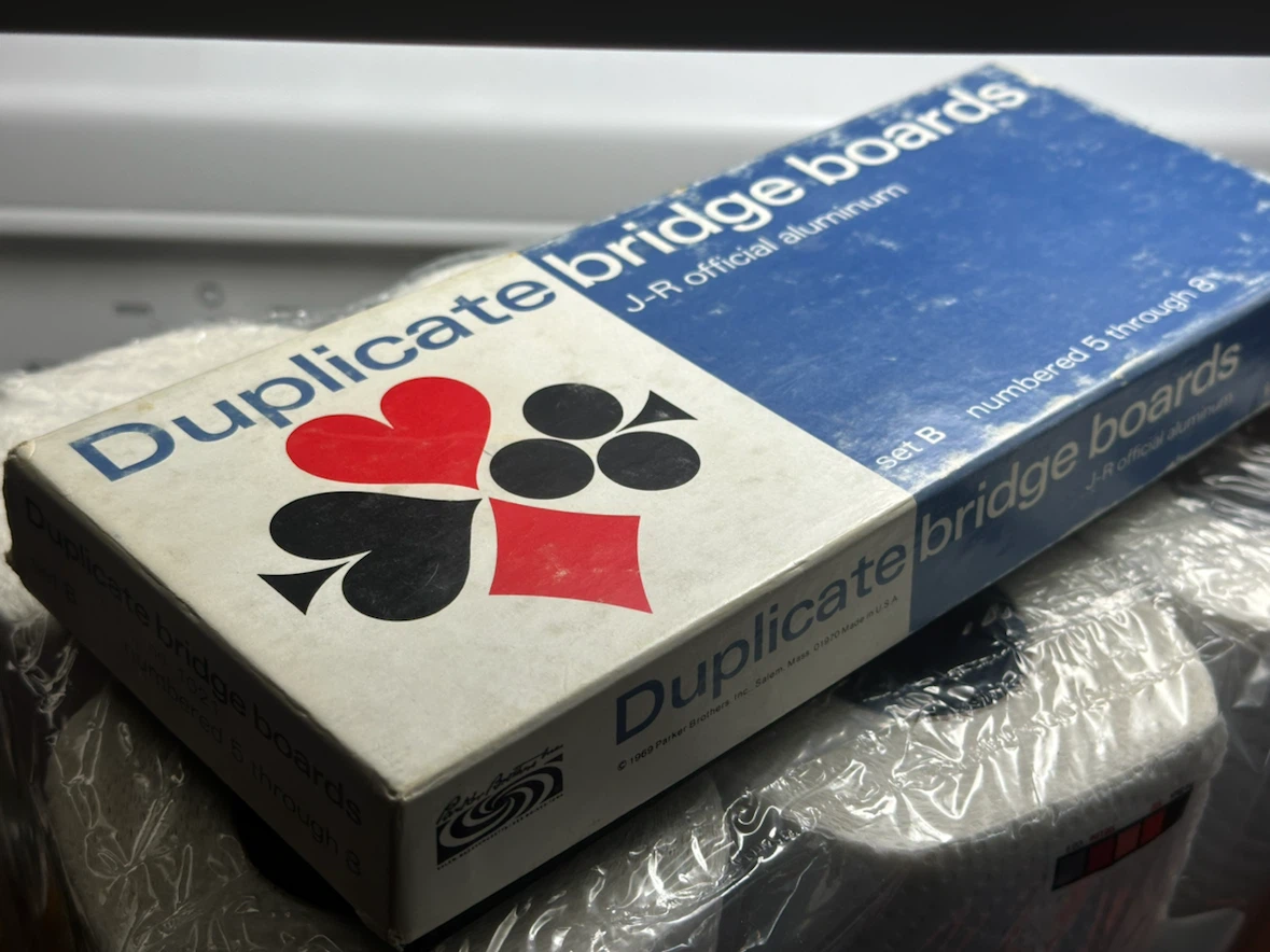 Duplicate bridge boards set B 5-8 mint condition
