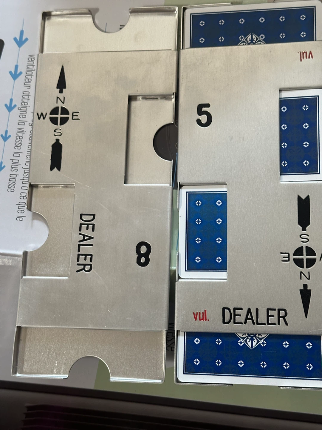 Duplicate bridge boards set B 5-8 mint condition - photo 4