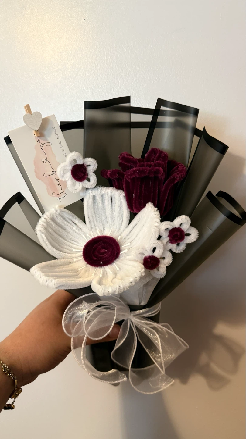 Handmade Pipe Cleaner Flower Bouquet