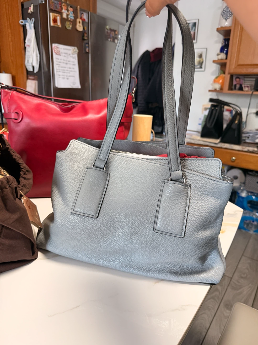 Marc Jacobs Grey Leather Tote Bag - photo 2
