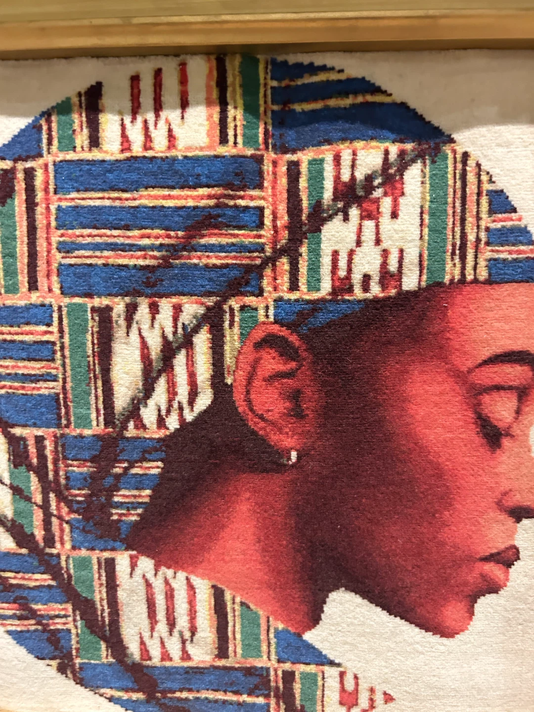 Framed Tapestry Art of Woman - photo 2