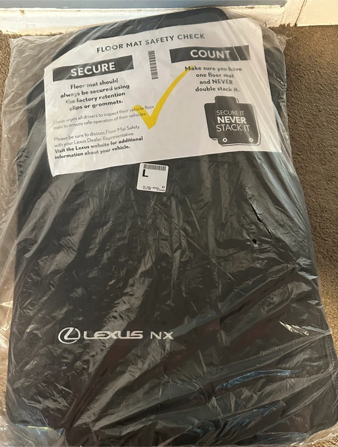 New Lexus NX 2022-2026 Floor Mats