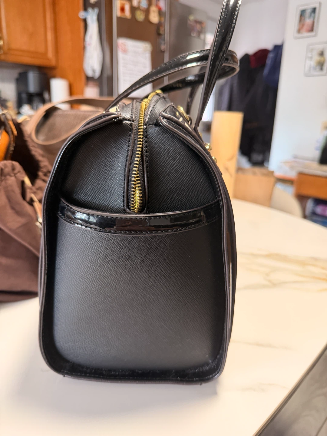 Anne Klein Striped Satchel Handbag - photo 4