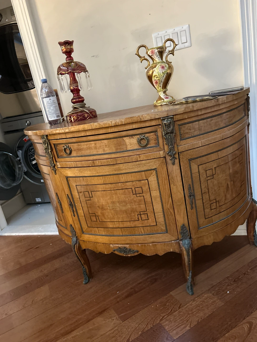Antique Curved Sideboard Cabinet - photo 2
