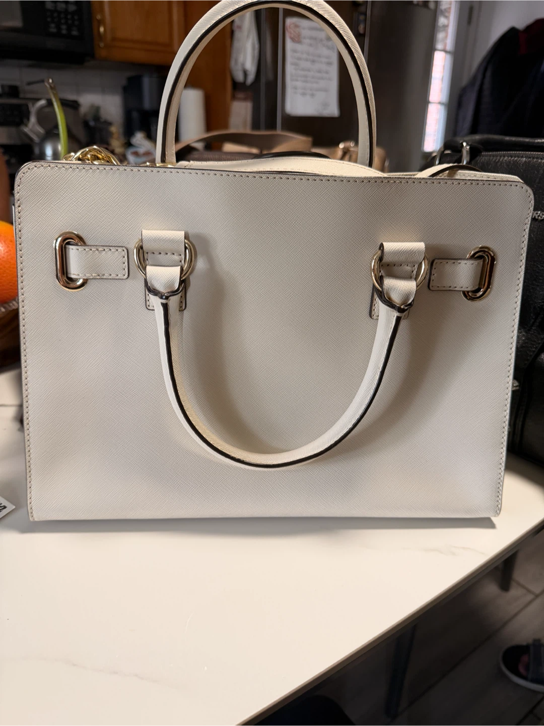 Michael Kors White Leather Satchel Handbag - photo 2
