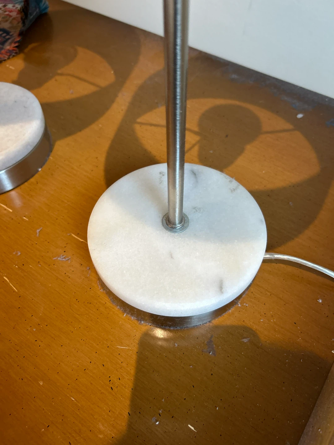 Pair of Table Lamps with Marble Base - photo 2