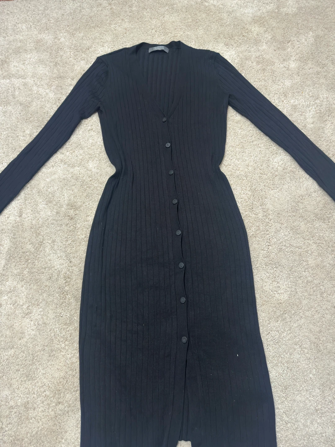 black long cardigan