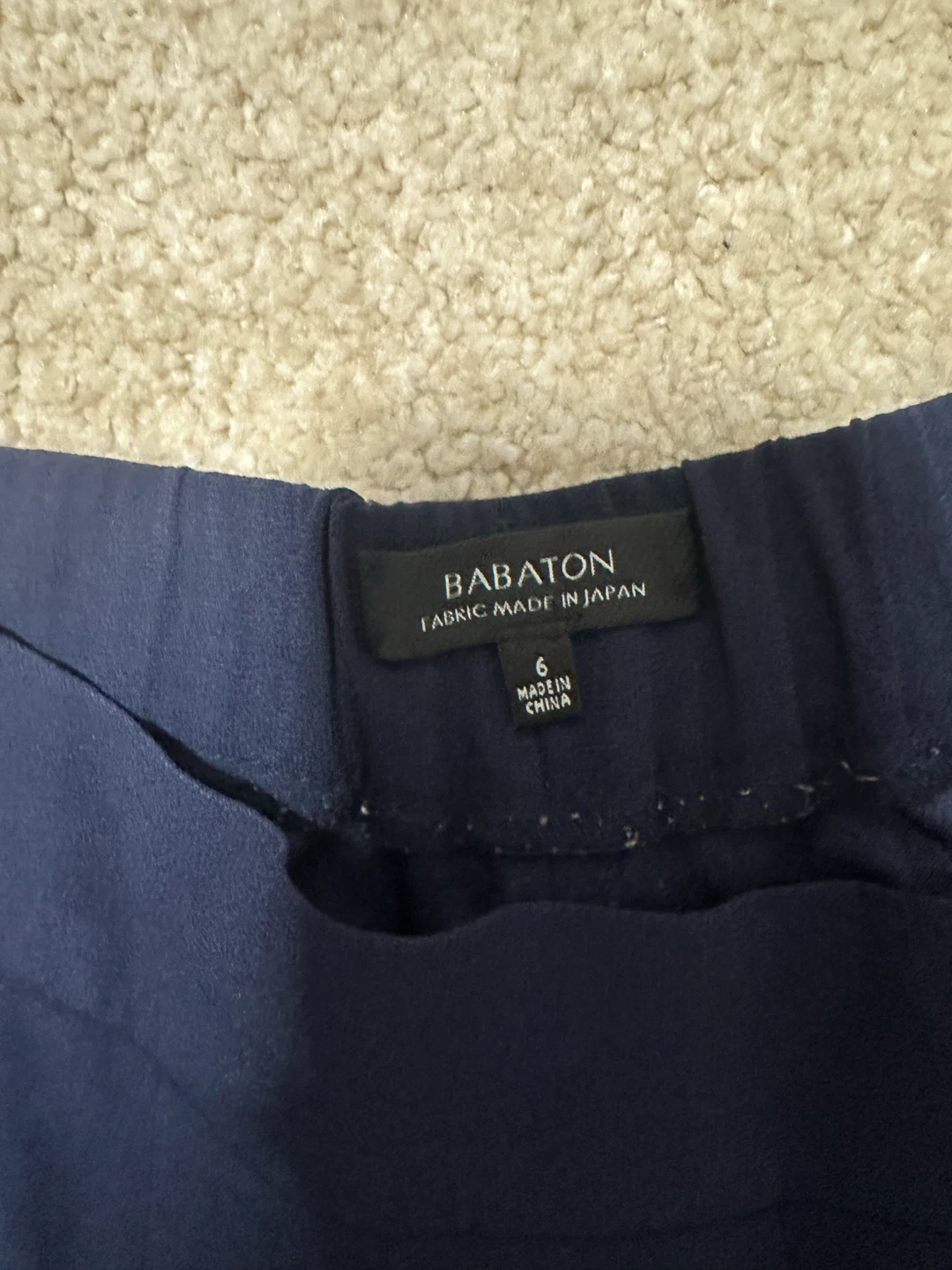 Babaton Navy Blue Trousers - Size 6 - photo 3