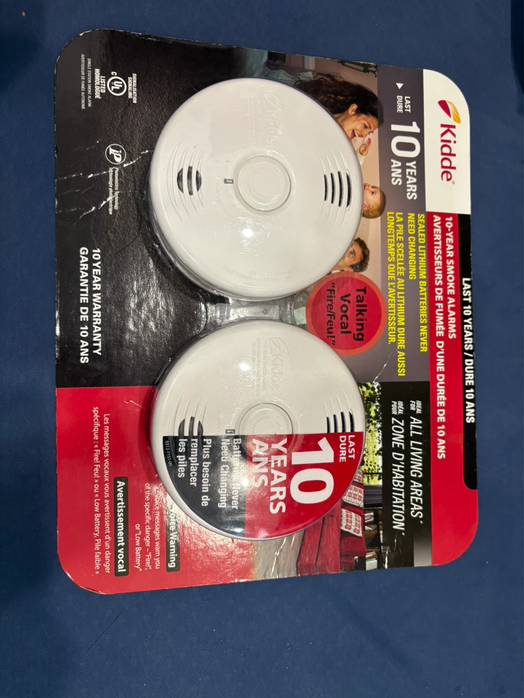 Kidde 10-Year Smoke Alarms (2-Pack)