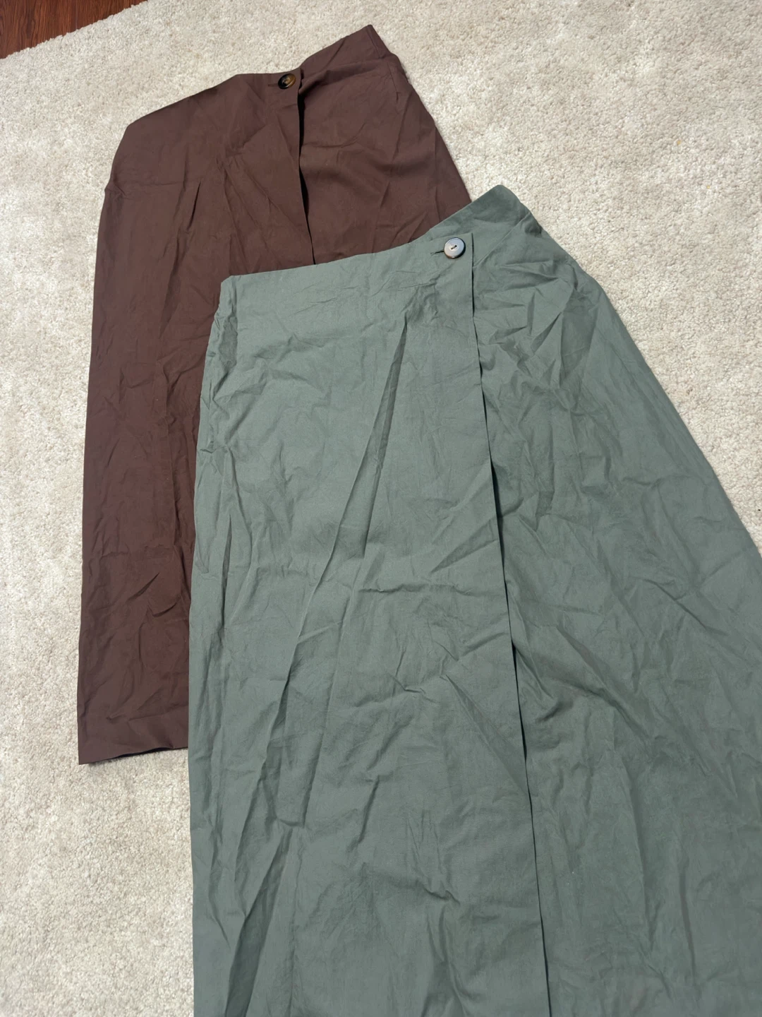 Abercrombie & Fitch Skirt Bundle - Brown & Green - Size M - photo 2
