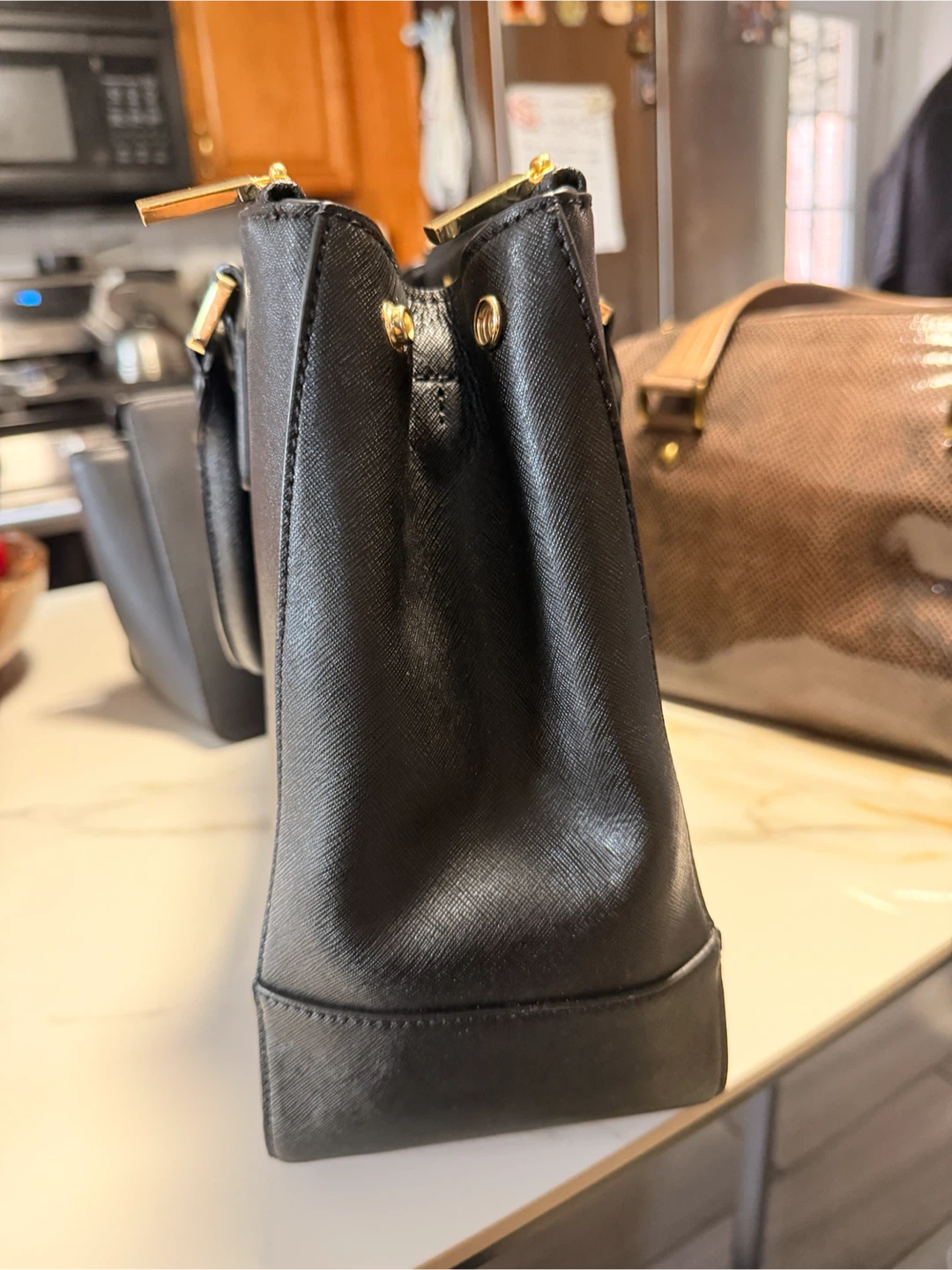 Tory Burch Black Leather Tote Bag - photo 3