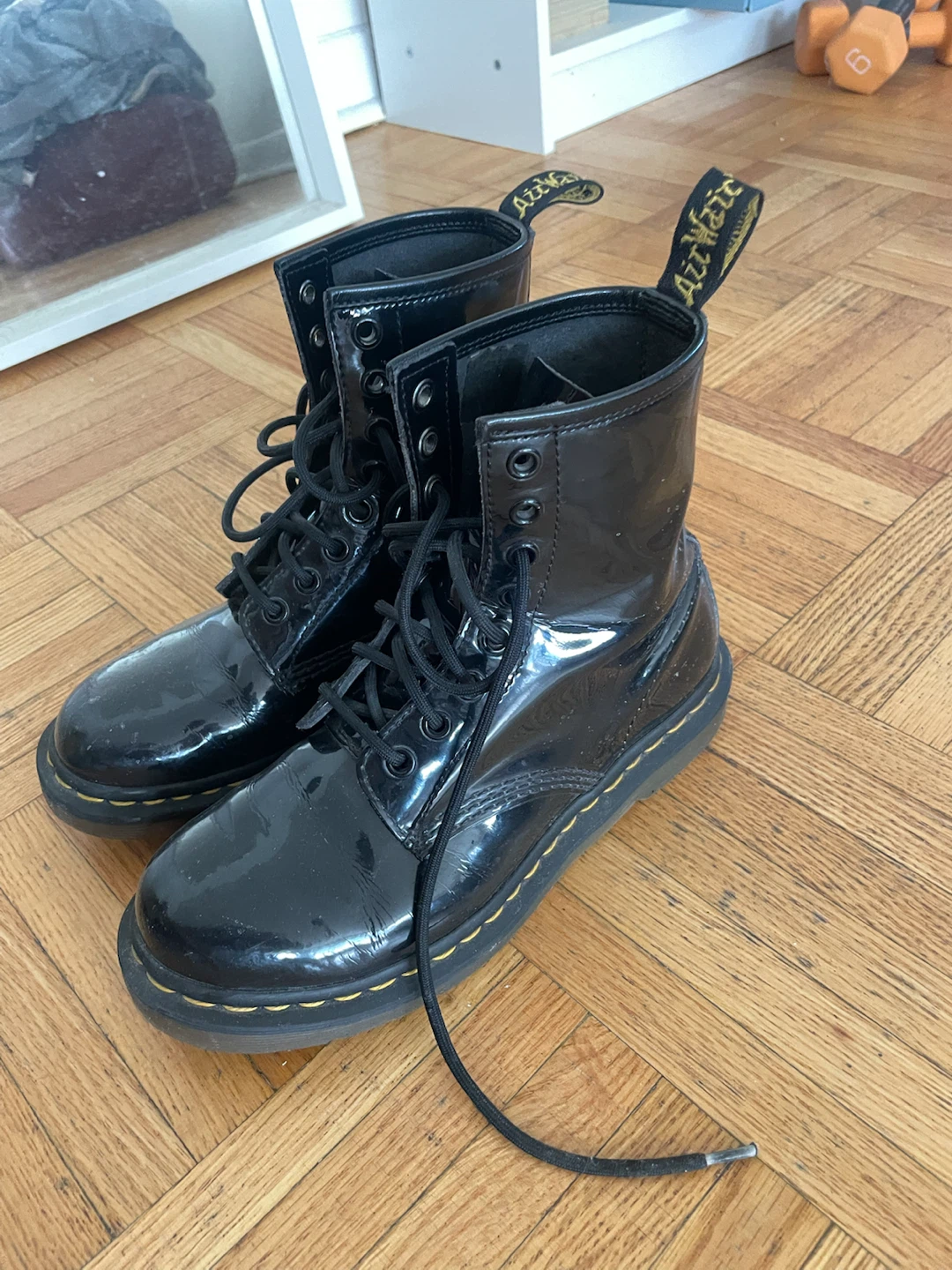 Dr. Martens Black Patent Leather Boots - photo 2