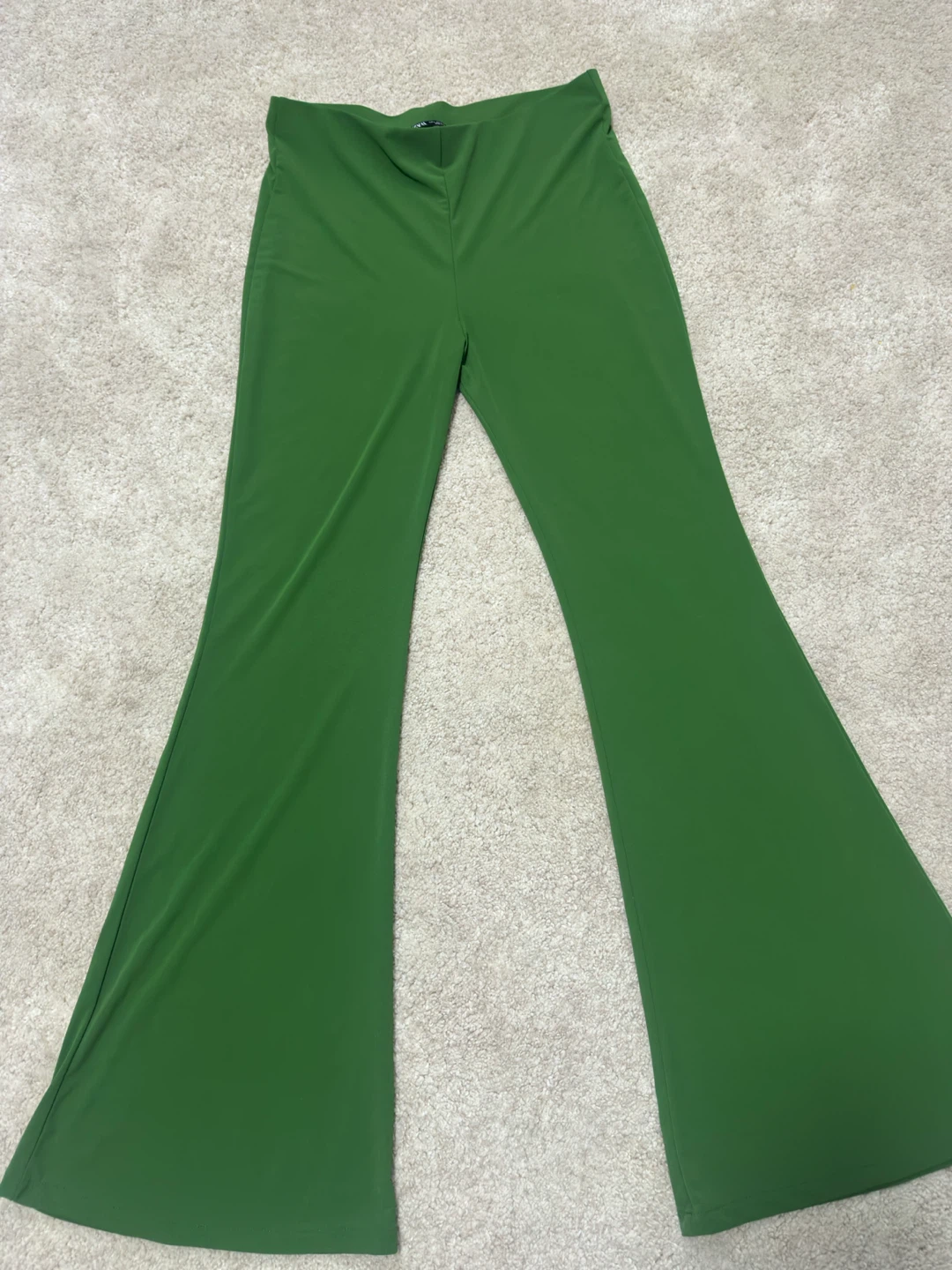 ZARA Green Flare Pants Size L