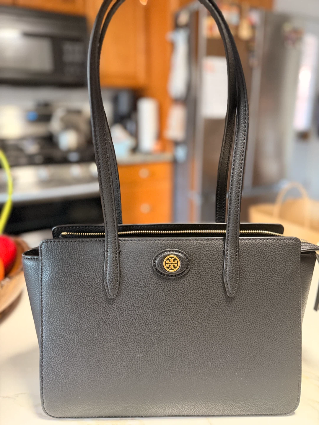 Tory Burch Black Leather Tote Bag - photo 2