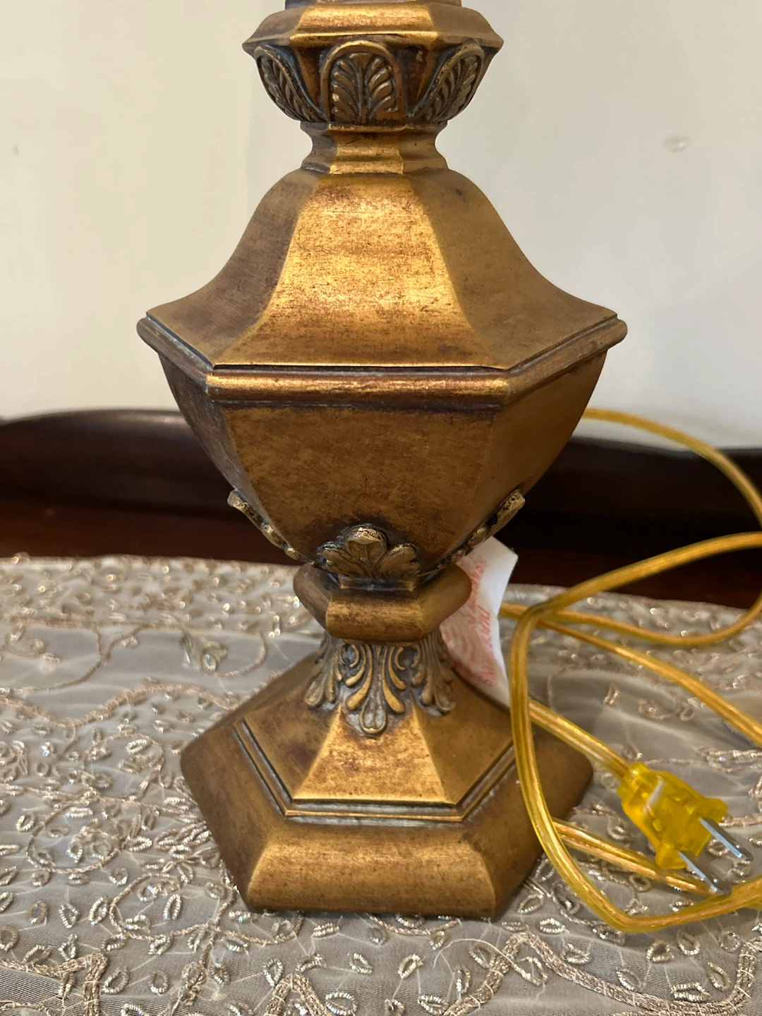 Pair of Gold Accent Table Lamps - photo 4