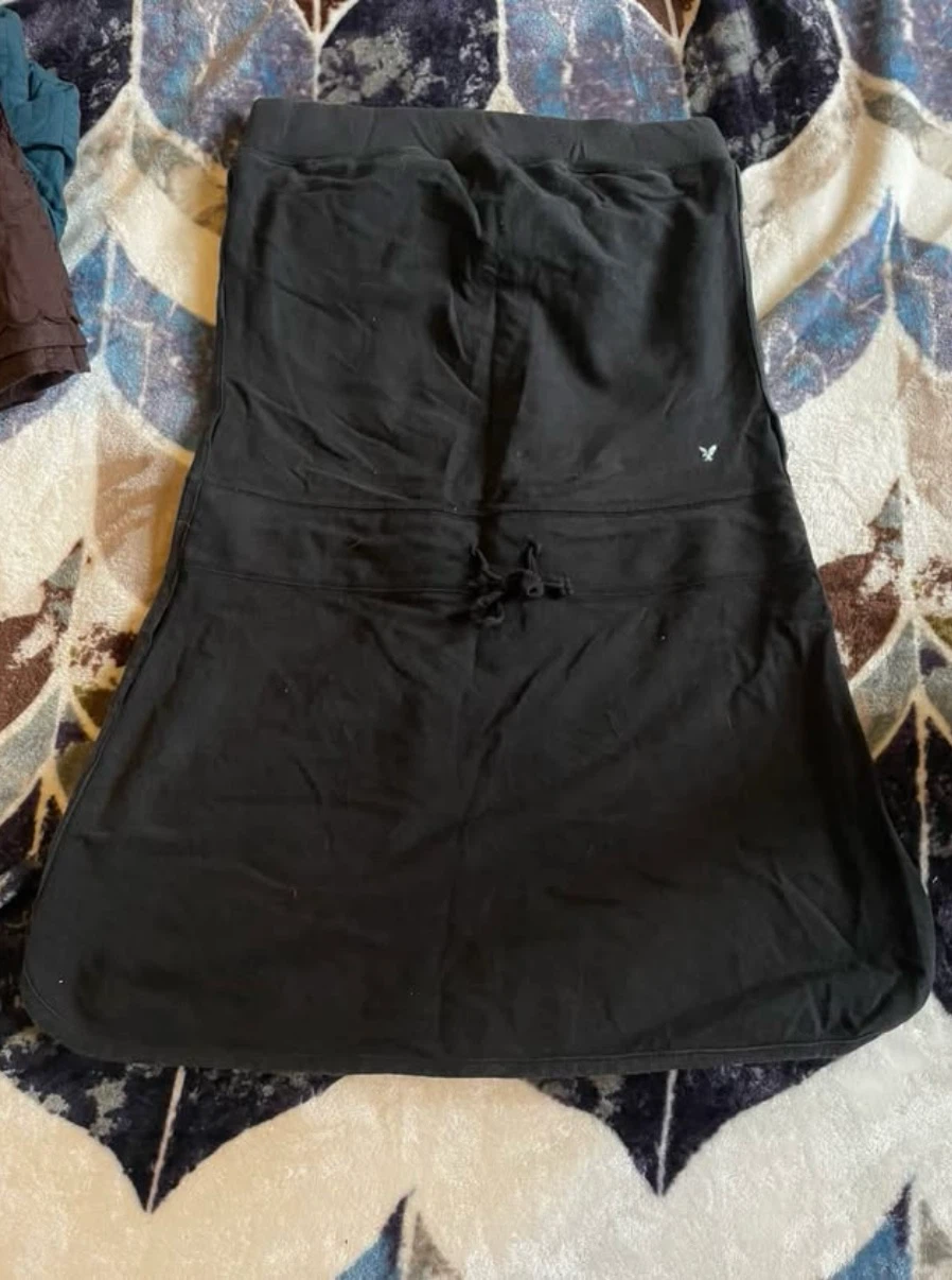 American Eagle Outfitters Black Drawstring Skirt