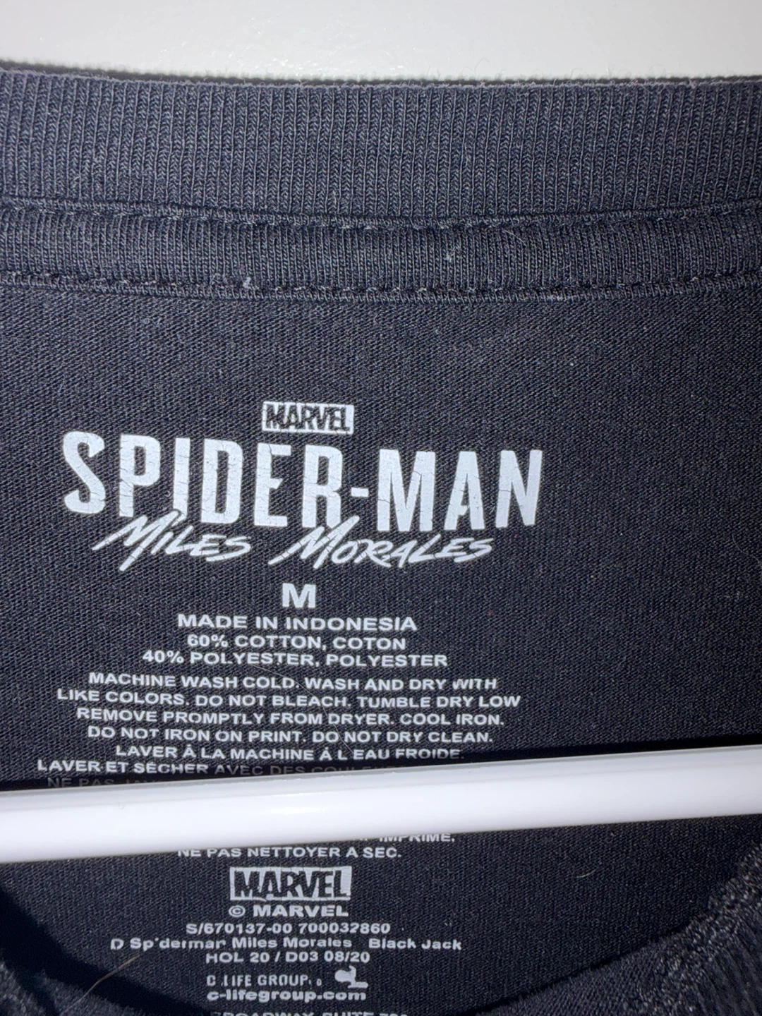 Mens Marvel Spider-Man Miles Morales T-Shirt - photo 2
