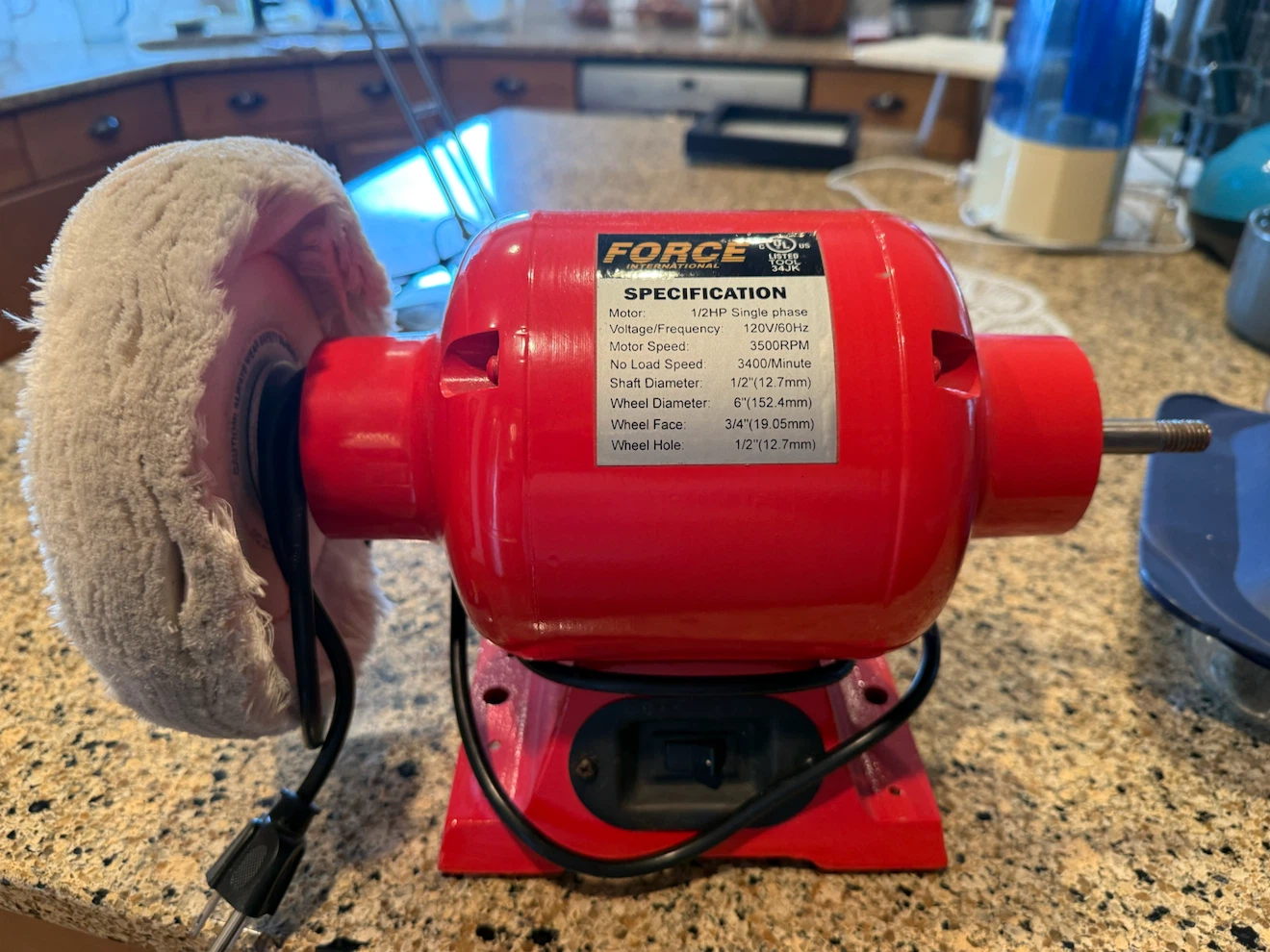 FORCE INTERNATIONAL Polisher 6" Wheel Diameter