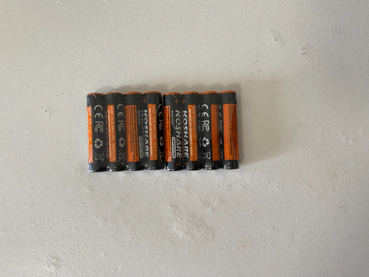 AAA Batteries 8 pcs