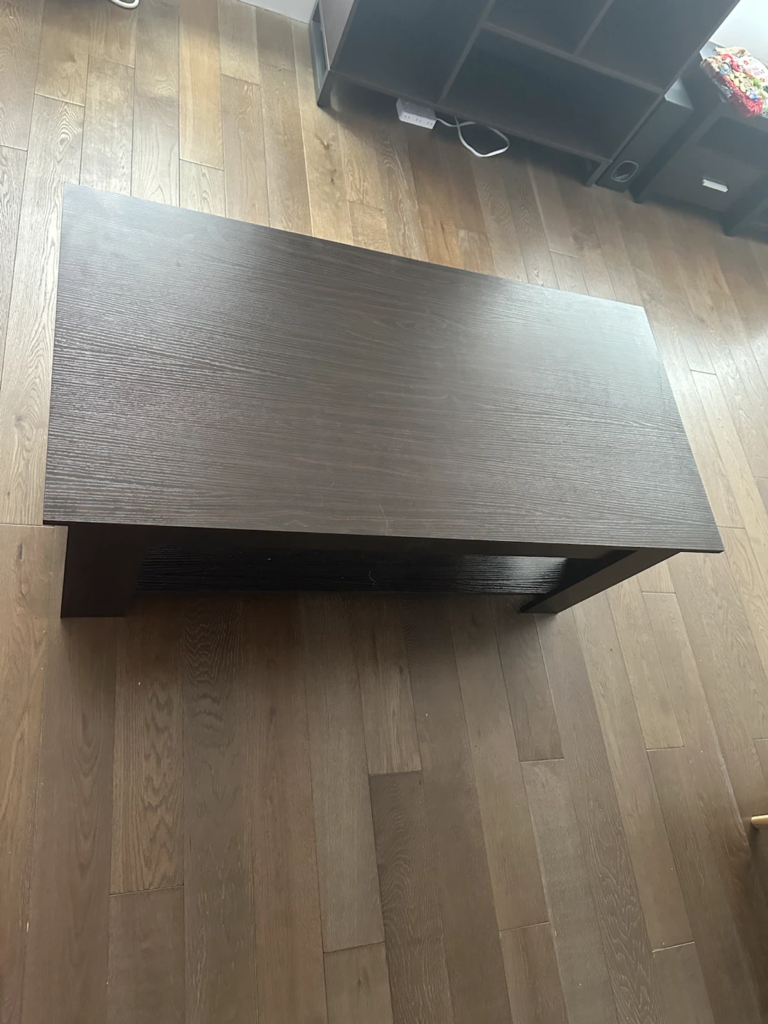 Dark Brown Lift-Top Coffee Table with Storage - photo 3