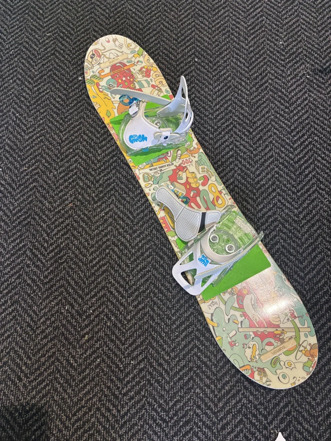 Burton Kids Snowboard + Boots + Smith Helmet