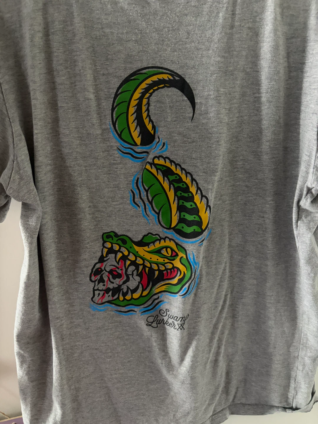 Grey Swamp Lurker Graphic T-Shirt - photo 3