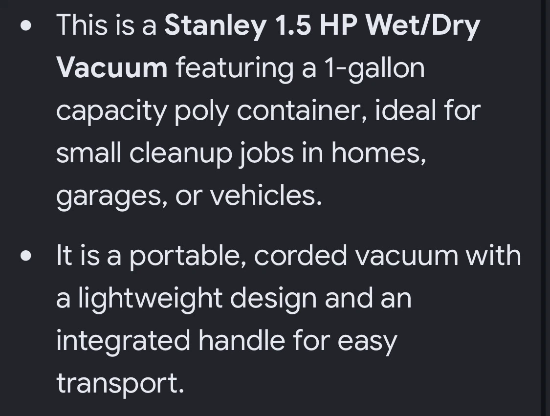 Stanley 1.5 HP Wet/Dry Vacuum TODAY only - photo 5