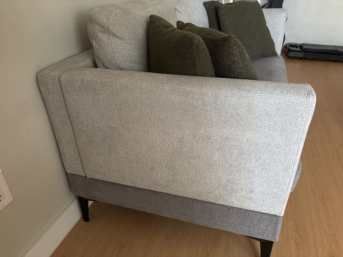 Grey Sofa with Accent Pillows - photo 3