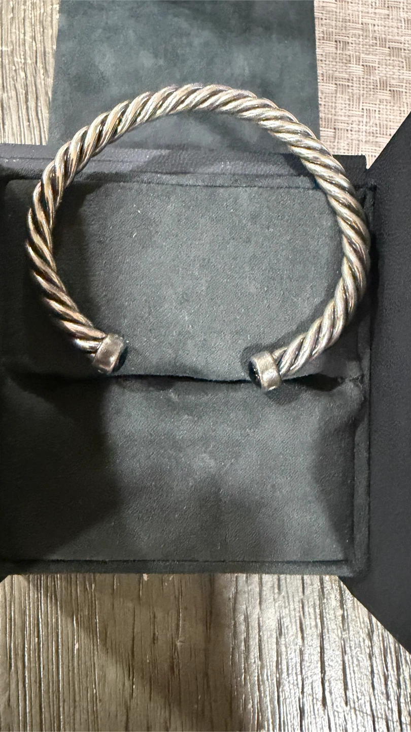 David Yurman Cable Bracelet with Black Stones - photo 2