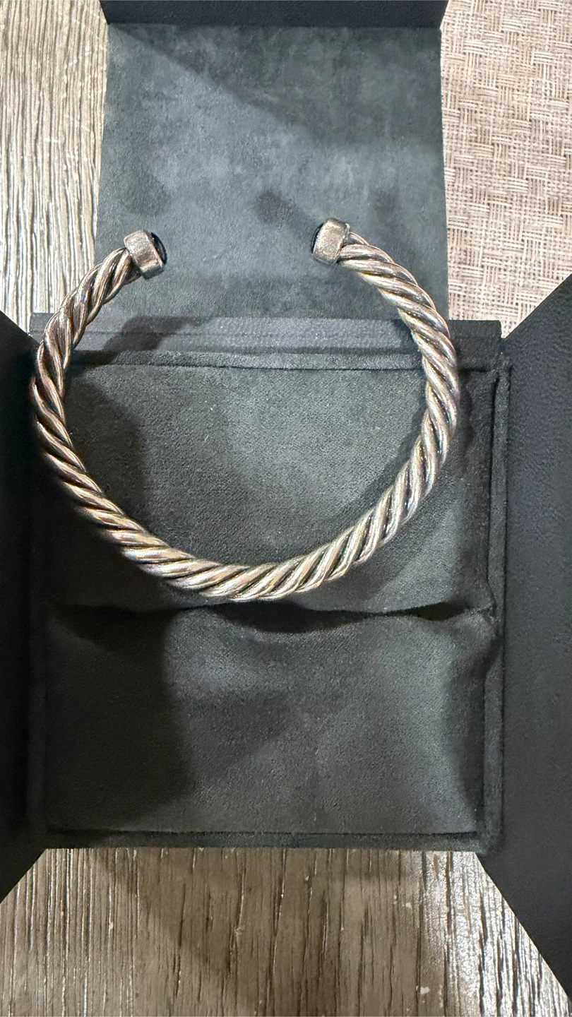 David Yurman Cable Bracelet with Black Stones - photo 3