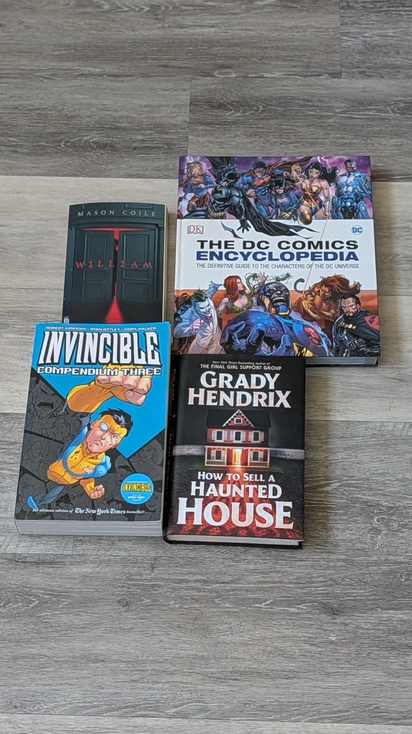 Book Lot: Invincible Compendium 3, DC Encyclopedia  novel