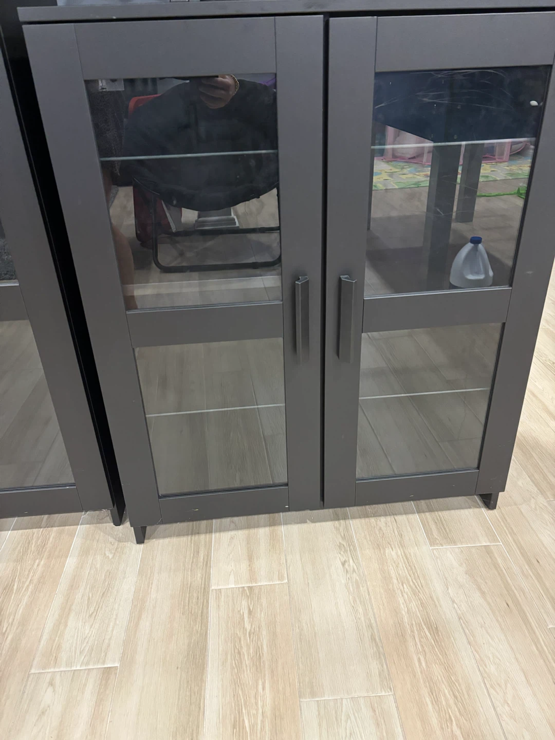 Black Glass Display Cabinet